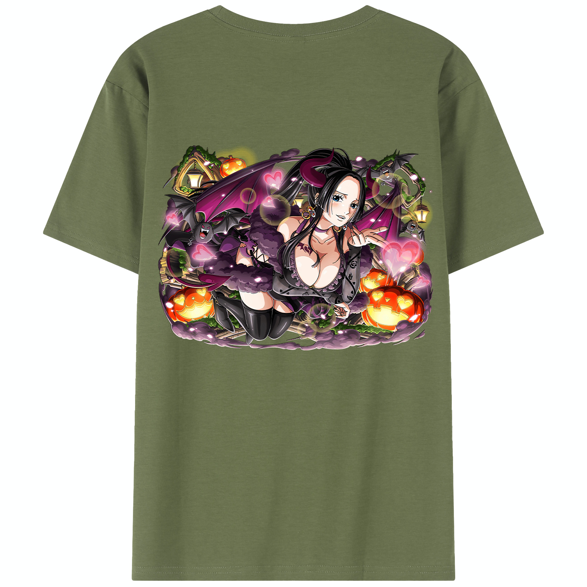 ワンピース ボア・ハンコック ONE PIECE Boa·Hancock 綿100％半袖Tシャツ（背面プリント）